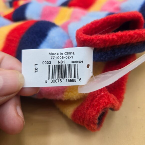 Old Navy Striped Gloves & Beanie with Faux Fur Top - Picture 5 of 7